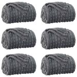 Casa si Gradina - Textile si covoare - Lenjerii de pat - Cearceafuri de pat - Paturi 6 pcs Gri inchis 240 x 220 cm Molton - Infinity.ro