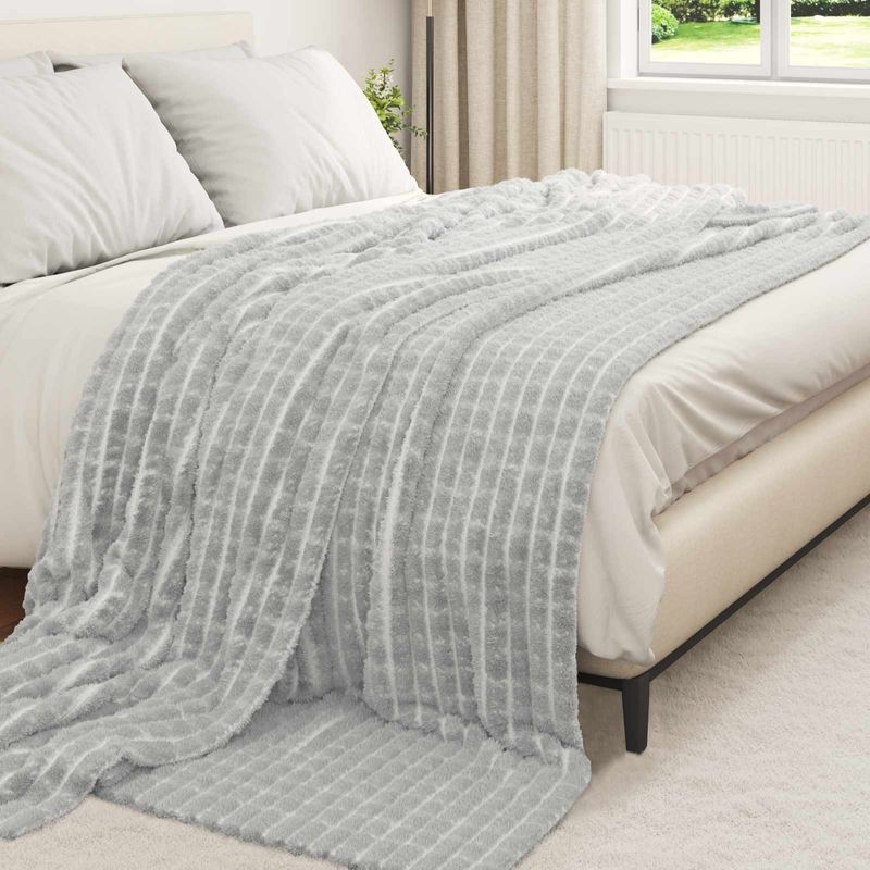 Casa si Gradina - Textile si covoare - Lenjerii de pat - Cearceafuri de pat - Paturi 6 pcs Gri 270 x 240 cm Molton - Infinity.ro