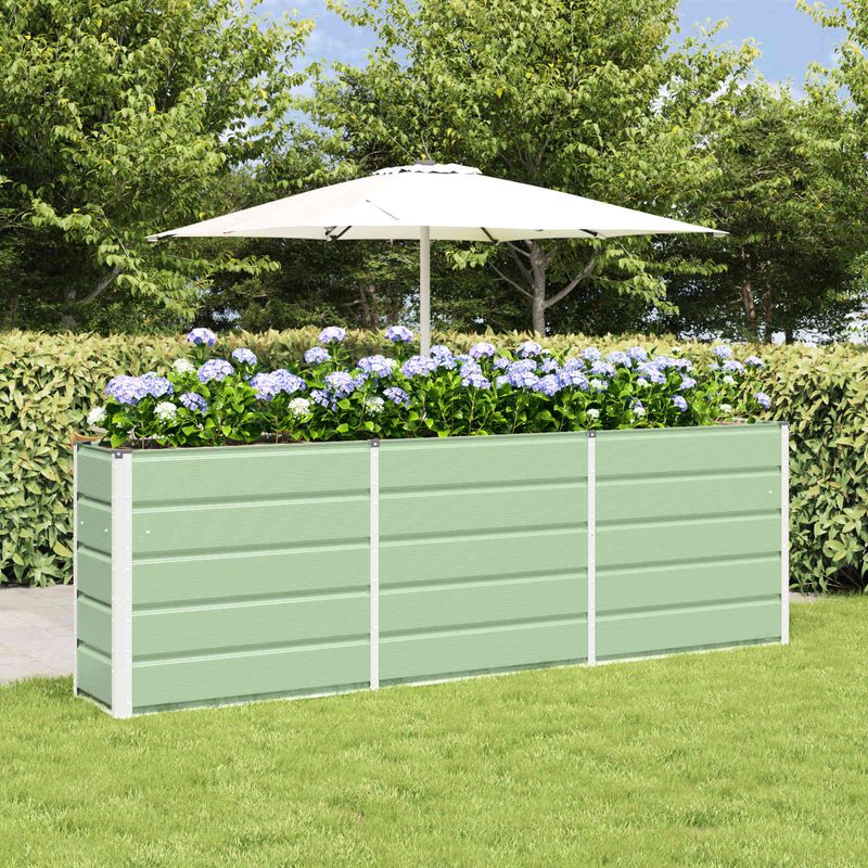 Casa si Gradina - Gradinarit si plante - Plante si ghivece - Ghivece si suporturi - Jardiniera Verde 160 x 40 x 75 cm Otel - Infinity.ro