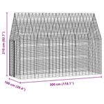 Petshop - Accesorii petshop - Culcusuri si custi - Custi interior si exterior - Custodie pentru iepuri Argintiu 300 x 100 x 210 cm - Infinity.ro