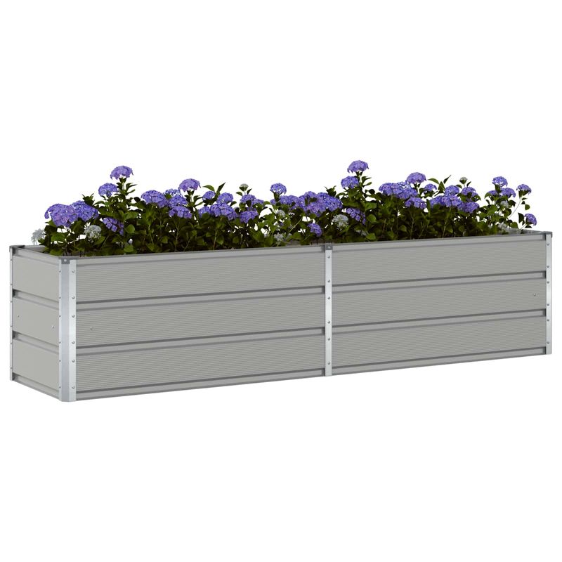 Casa si Gradina - Gradinarit si plante - Plante si ghivece - Ghivece si suporturi - Jardiniera Gri deschis 480 x 50 x 45 cm Otel Galvanizat - Infinity.ro