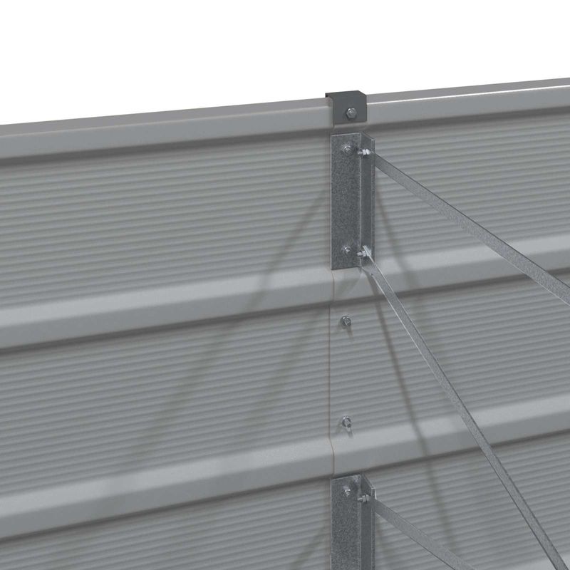 Casa si Gradina - Gradinarit si plante - Plante si ghivece - Ghivece si suporturi - Jardiniera Gri deschis 480 x 50 x 45 cm Otel Galvanizat - Infinity.ro