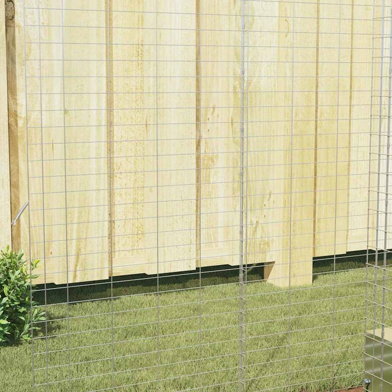 Petshop - Accesorii petshop - Culcusuri si custi - Custi interior si exterior - Custodie pentru iepuri Argintiu 400 x 100 x 210 cm - Infinity.ro