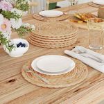Casa si Gradina - Textile si covoare - Textile bucatarie - Servete si naproane - Servete de Masa tesute rotunde 10 pcs natural Ø 30 cm - Infinity.ro
