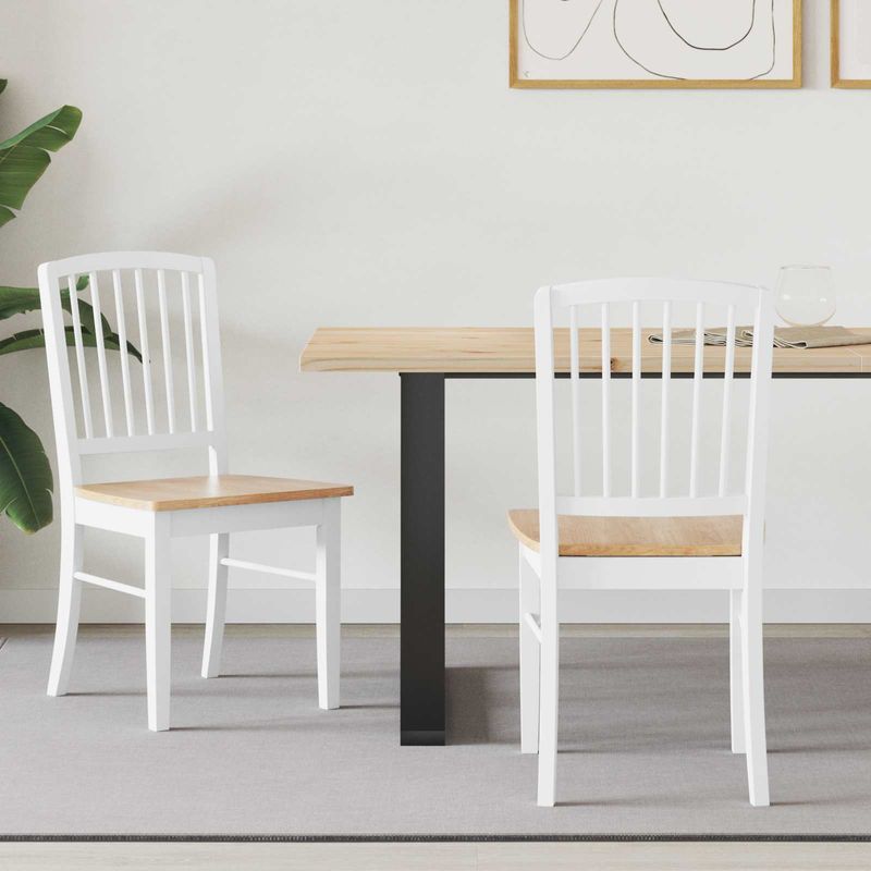 Casa si Gradina - Mobilier - Scaune si fotolii - Scaune - Scaune de dining 2 pcs Alb 50 x 52,5 x 91 cm - Infinity.ro