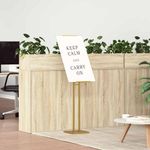 Casa si Gradina - Decoratiuni - Pereti despartitori si paravane - Panouri pentru Targuri Auriu 26,5 x 26,5 x 127 cm Otel - Infinity.ro