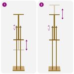 Casa si Gradina - Decoratiuni - Pereti despartitori si paravane - Panouri pentru Targuri Auriu 26,5 x 26,5 x 127 cm Otel - Infinity.ro