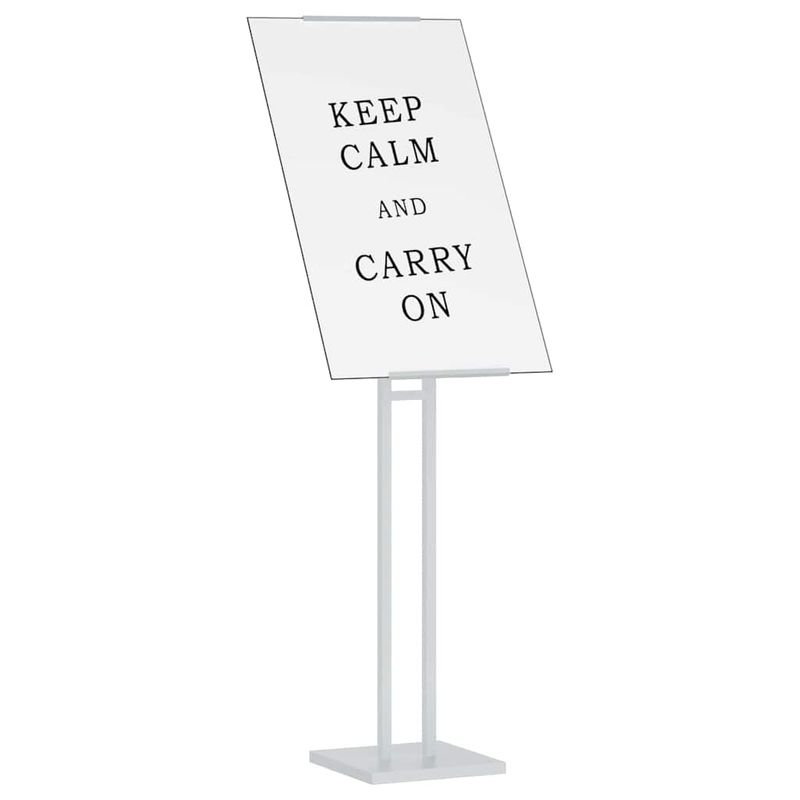 Casa si Gradina - Decoratiuni - Pereti despartitori si paravane - Panouri pentru Targuri Alb 26,5 x 26,5 x 127 cm Otel - Infinity.ro