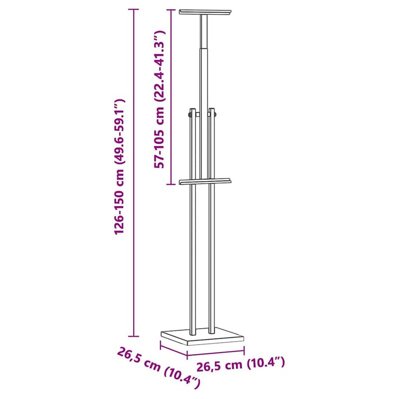 Casa si Gradina - Decoratiuni - Pereti despartitori si paravane - Panouri pentru Targuri Alb 26,5 x 26,5 x 127 cm Otel - Infinity.ro