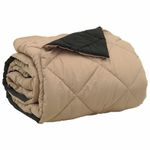 Casa si Gradina - Textile si covoare - Perne si pilote - Pilote - Pilota de vara Negru si Taupe 220 x 260 cm Microfibra - Infinity.ro