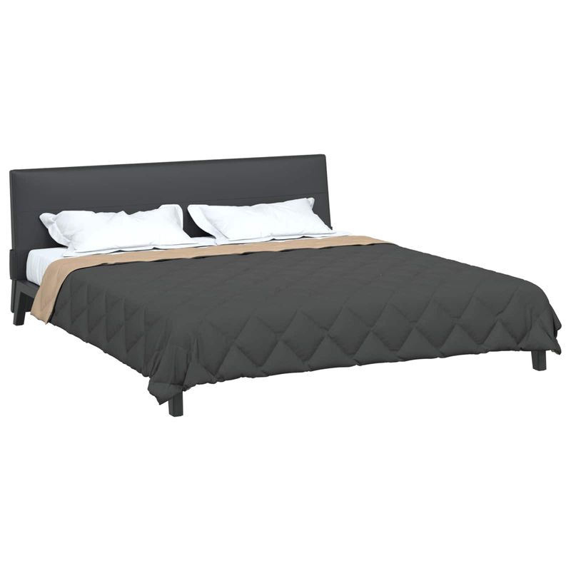 Casa si Gradina - Textile si covoare - Pături și cuverturi - Pături - Duvet complet pe tot parcursul anului Antracit si Taupe - Infinity.ro