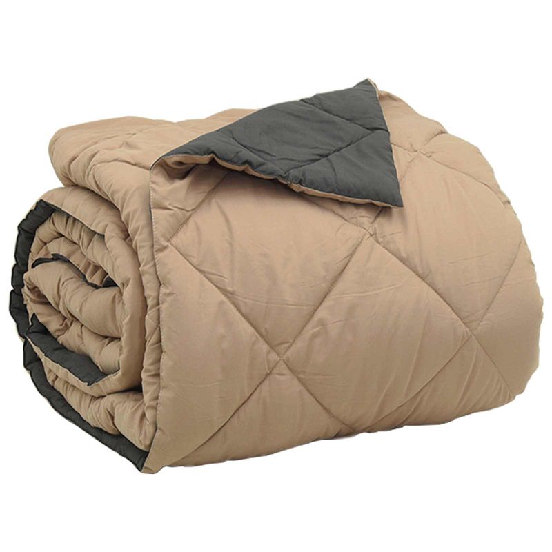 Casa si Gradina - Textile si covoare - Pături și cuverturi - Pături - Duvet complet pe tot parcursul anului Antracit si Taupe - Infinity.ro