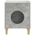 Petshop - Accesorii petshop - Jucarii animale - Ansambluri de joaca - Casa pentru pisici Beton 42,5 x 40 x 53 cm Lemn compozit - Infinity.ro