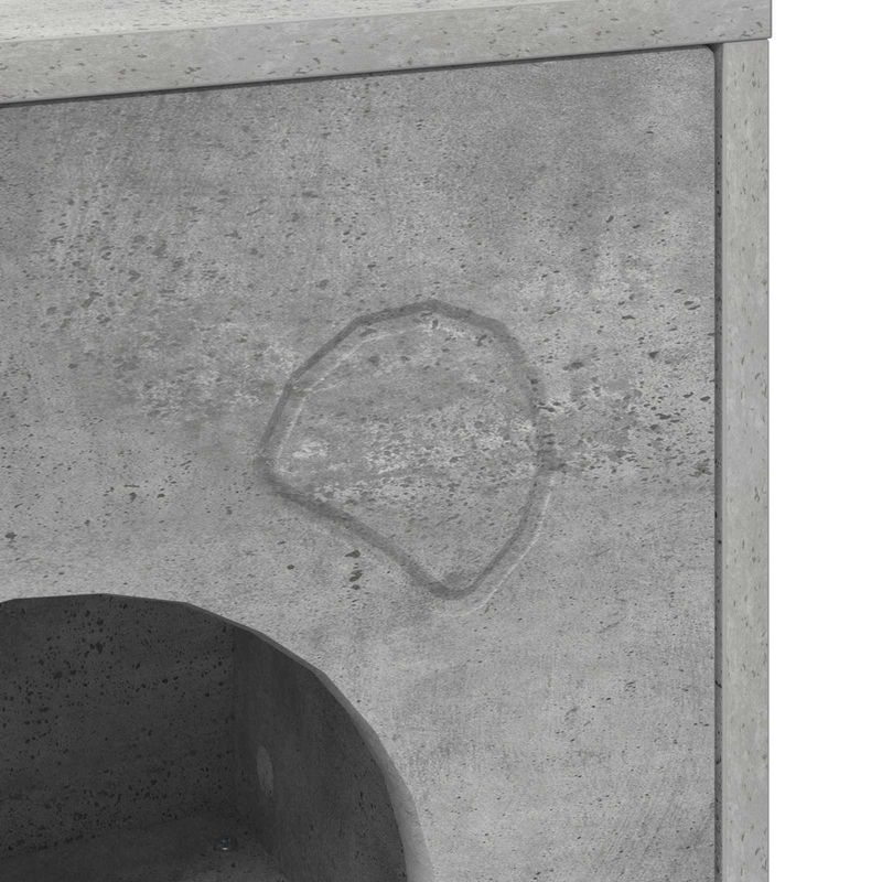 Petshop - Accesorii petshop - Jucarii animale - Ansambluri de joaca - Casa pentru pisici Beton 42,5 x 40 x 53 cm Lemn compozit - Infinity.ro