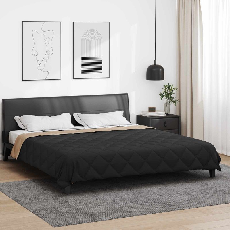Casa si Gradina - Textile si covoare - Perne si pilote - Pilote - Duvet complet pe tot parcursul anului Negru si Taupe - Infinity.ro