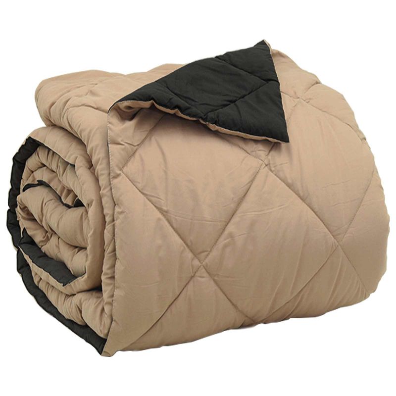 Casa si Gradina - Textile si covoare - Perne si pilote - Pilote - Duvet complet pe tot parcursul anului Negru si Taupe - Infinity.ro