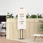 Casa si Gradina - Decoratiuni - Pereti despartitori si paravane - Panouri pentru Targuri Negru 30 x 24 x 214 cm Otel - Infinity.ro