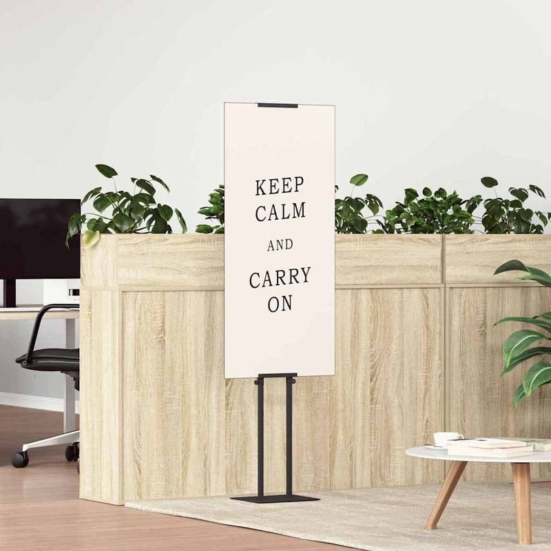 Casa si Gradina - Decoratiuni - Pereti despartitori si paravane - Panouri pentru Targuri Negru 30 x 24 x 214 cm Otel - Infinity.ro