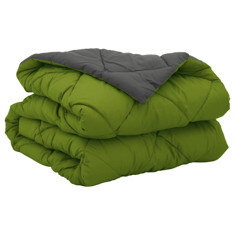Casa si Gradina - Textile si covoare - Perne si pilote - Pilote - Pilota de vara Verde si Antracit 200 x 155 cm Microfibra - Infinity.ro