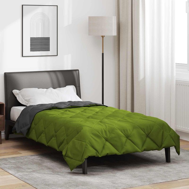 Casa si Gradina - Textile si covoare - Perne si pilote - Pilote - Pilota de vara Verde si Antracit 220 x 135 cm Microfibra - Infinity.ro
