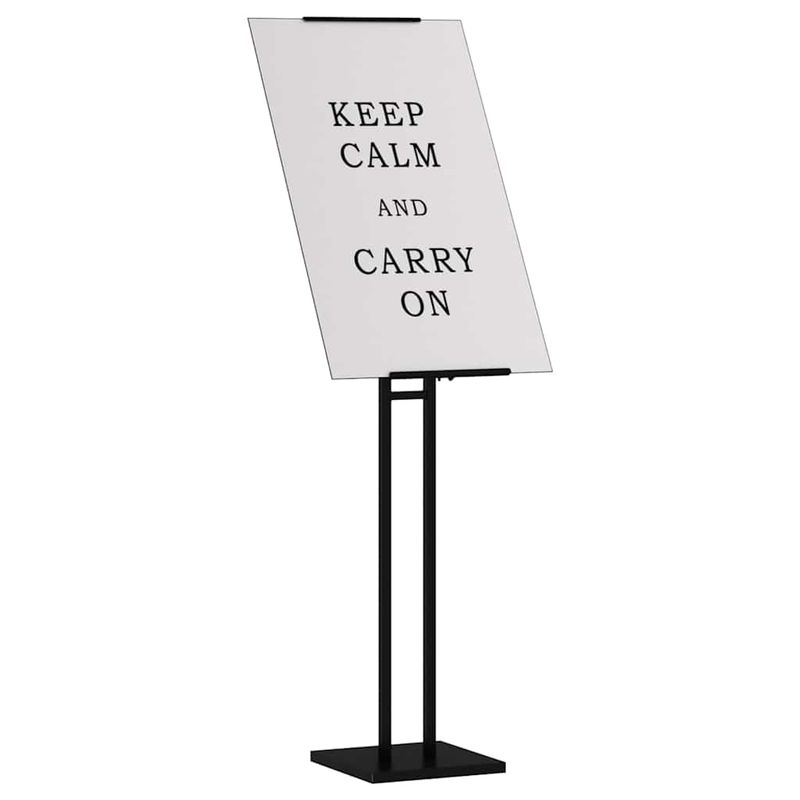 Casa si Gradina - Decoratiuni - Pereti despartitori si paravane - Panouri pentru Targuri Negru 26,5 x 26,5 x 127 cm Otel - Infinity.ro