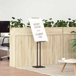 Casa si Gradina - Decoratiuni - Pereti despartitori si paravane - Panouri pentru Targuri Negru 26,5 x 26,5 x 127 cm Otel - Infinity.ro