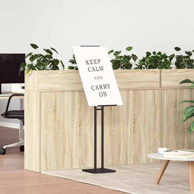 Casa si Gradina - Decoratiuni - Pereti despartitori si paravane - Panouri pentru Targuri Negru 26,5 x 26,5 x 127 cm Otel - Infinity.ro