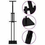 Casa si Gradina - Decoratiuni - Pereti despartitori si paravane - Panouri pentru Targuri Negru 26,5 x 26,5 x 127 cm Otel - Infinity.ro