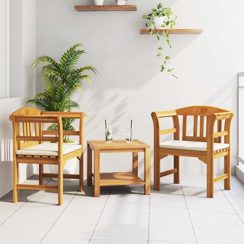 Casa si Gradina - Gradina si terasa - Mobilier exterior - Bancute de gradina - Banca cu perna Finisaj cu ulei natural 68,5 x 46 x 82,5 cm - Infinity.ro