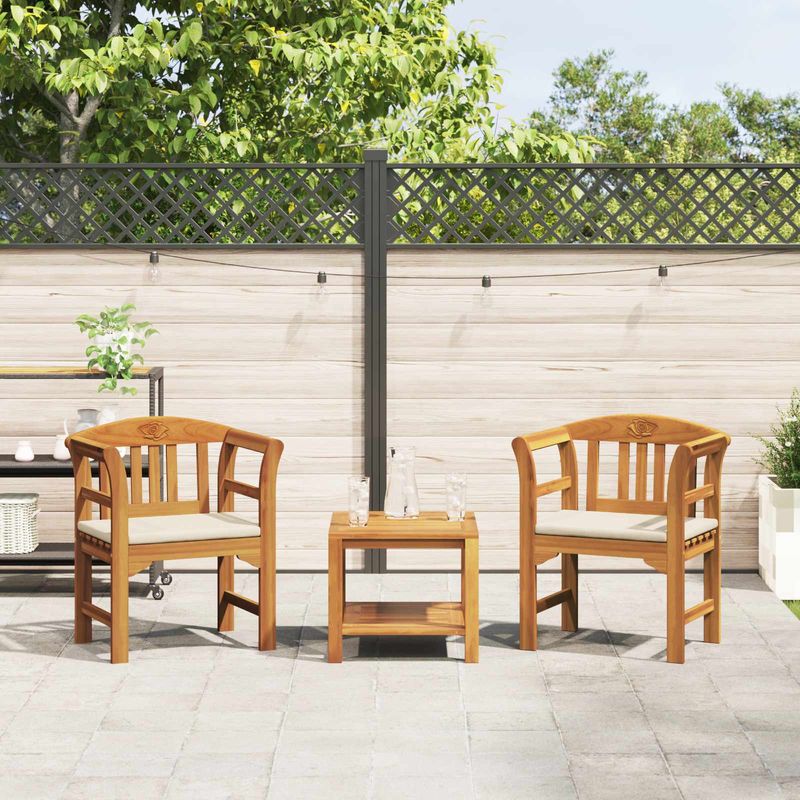 Casa si Gradina - Gradina si terasa - Mobilier exterior - Bancute de gradina - Banca cu perna Finisaj cu ulei natural 68,5 x 46 x 82,5 cm - Infinity.ro