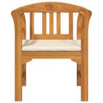 Casa si Gradina - Gradina si terasa - Mobilier exterior - Bancute de gradina - Banca cu perna Finisaj cu ulei natural 68,5 x 46 x 82,5 cm - Infinity.ro