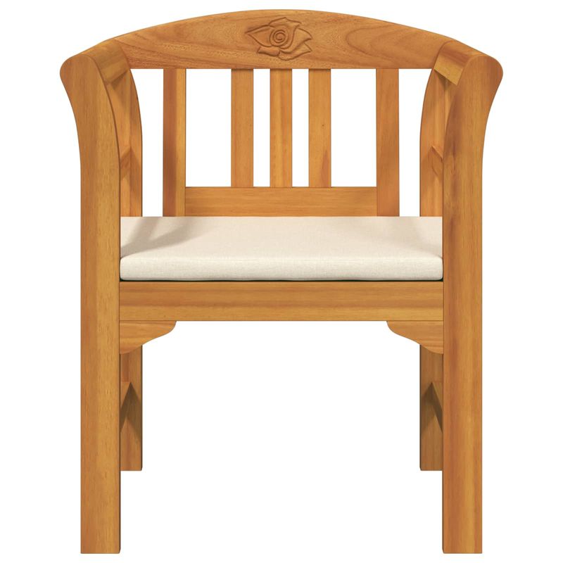 Casa si Gradina - Gradina si terasa - Mobilier exterior - Bancute de gradina - Banca cu perna Finisaj cu ulei natural 68,5 x 46 x 82,5 cm - Infinity.ro