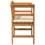 Casa si Gradina - Gradina si terasa - Mobilier exterior - Bancute de gradina - Banca cu perna Finisaj cu ulei natural 68,5 x 46 x 82,5 cm - Infinity.ro