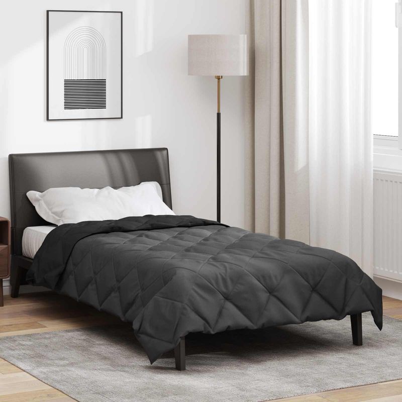 Casa si Gradina - Textile si covoare - Perne si pilote - Pilote - Pilota de vara Negru si antracit 220 x 140 cm Microfibra - Infinity.ro