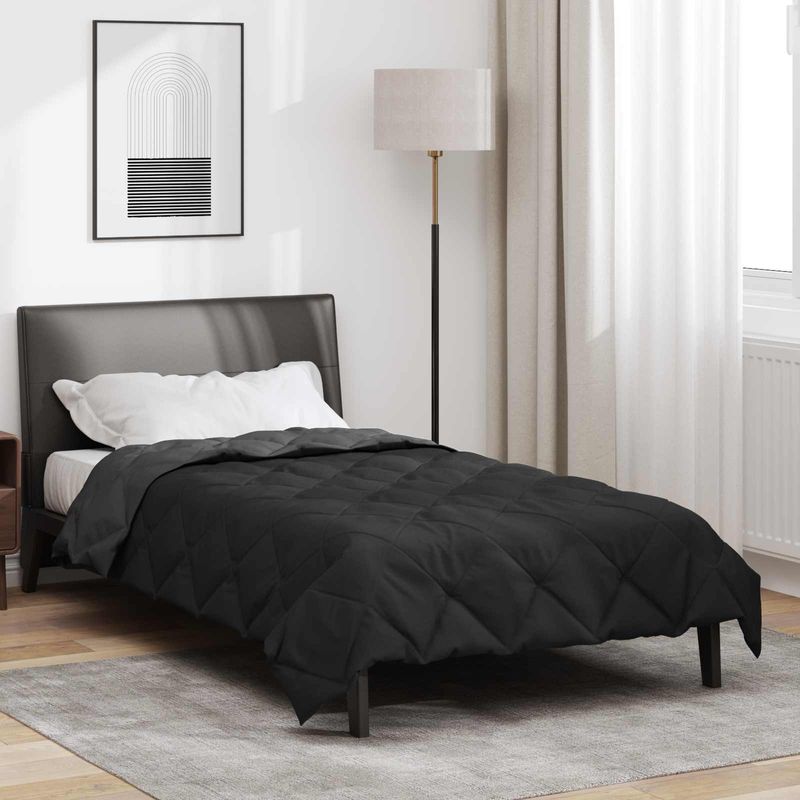 Casa si Gradina - Textile si covoare - Perne si pilote - Pilote - Pilota de vara Negru si antracit 220 x 140 cm Microfibra - Infinity.ro