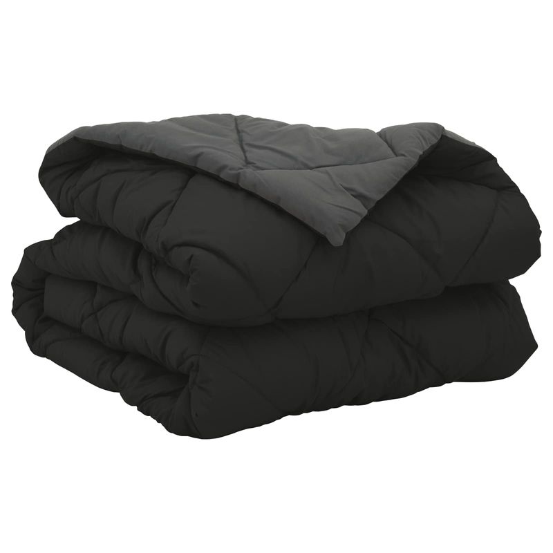 Casa si Gradina - Textile si covoare - Perne si pilote - Pilote - Pilota de vara Negru si antracit 220 x 140 cm Microfibra - Infinity.ro