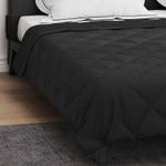 Casa si Gradina - Textile si covoare - Pături și cuverturi - Pături - Duvet complet pe tot parcursul anului Negru 220 x 200 cm - Infinity.ro