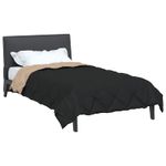 Casa si Gradina - Textile si covoare - Perne si pilote - Pilote - Pilota de vara Negru si Taupe 220 x 135 cm Microfibra - Infinity.ro