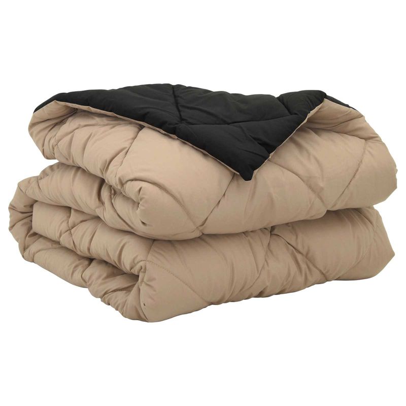 Casa si Gradina - Textile si covoare - Perne si pilote - Pilote - Pilota de vara Negru si Taupe 220 x 135 cm Microfibra - Infinity.ro