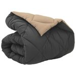 Casa si Gradina - Textile si covoare - Perne si pilote - Pilote - Duvet de iarna Antracit si Taupe 200 x 135 cm Microfibra - Infinity.ro