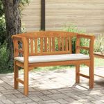 Casa si Gradina - Gradina si terasa - Mobilier exterior - Bancute de gradina - Banca cu perna Finisaj cu ulei natural 114 x 46 x 82,5 cm - Infinity.ro