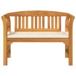 Casa si Gradina - Gradina si terasa - Mobilier exterior - Bancute de gradina - Banca cu perna Finisaj cu ulei natural 114 x 46 x 82,5 cm - Infinity.ro