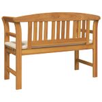 Casa si Gradina - Gradina si terasa - Mobilier exterior - Bancute de gradina - Banca cu perna Finisaj cu ulei natural 114 x 46 x 82,5 cm - Infinity.ro