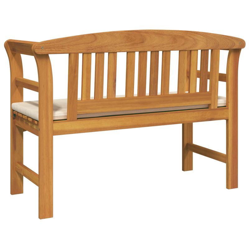 Casa si Gradina - Gradina si terasa - Mobilier exterior - Bancute de gradina - Banca cu perna Finisaj cu ulei natural 114 x 46 x 82,5 cm - Infinity.ro