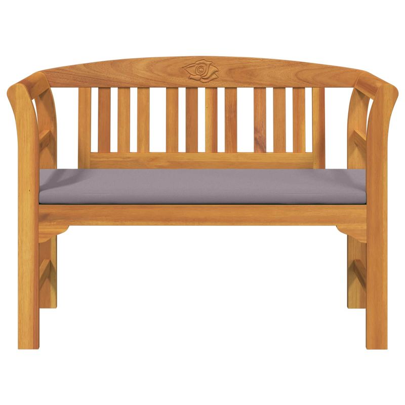 Casa si Gradina - Gradina si terasa - Mobilier exterior - Bancute de gradina - Banca cu perna Finisaj cu ulei natural 114 x 46 x 82,5 cm - Infinity.ro