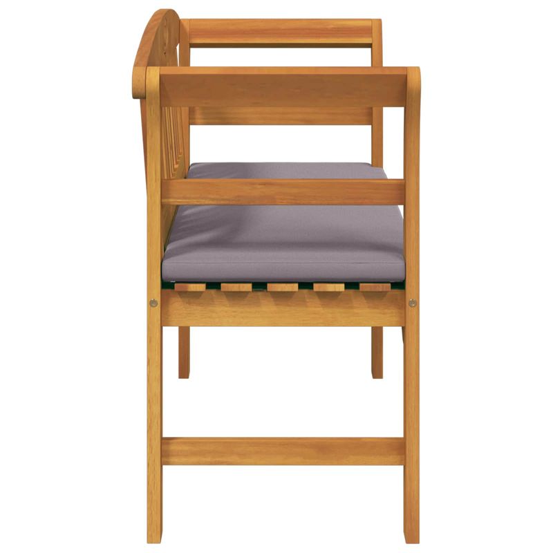 Casa si Gradina - Gradina si terasa - Mobilier exterior - Bancute de gradina - Banca cu perna Finisaj cu ulei natural 114 x 46 x 82,5 cm - Infinity.ro