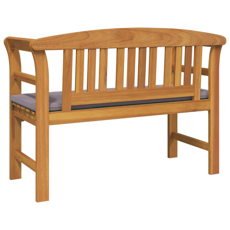 Casa si Gradina - Gradina si terasa - Mobilier exterior - Bancute de gradina - Banca cu perna Finisaj cu ulei natural 114 x 46 x 82,5 cm - Infinity.ro