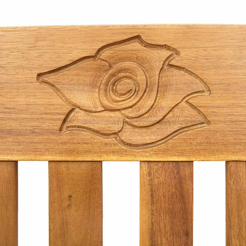 Casa si Gradina - Gradina si terasa - Mobilier exterior - Bancute de gradina - Banca cu perna Finisaj cu ulei natural 114 x 46 x 82,5 cm - Infinity.ro