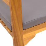 Casa si Gradina - Gradina si terasa - Mobilier exterior - Bancute de gradina - Banca cu perna Finisaj cu ulei natural 114 x 46 x 82,5 cm - Infinity.ro