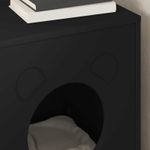 Petshop - Accesorii petshop - Jucarii animale - Ansambluri de joaca - Casa pentru pisici Negru 42,5 x 40 x 53 cm Lemn compozit - Infinity.ro